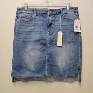Sanctuary Denim Rio Vista Step Hem Distressed Casual Skirt Missy Size 31/12